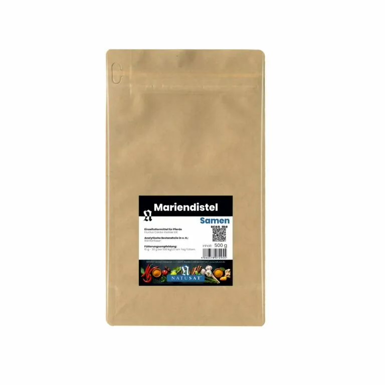 Natusat Mariendistelsamen ganz 500 g – Packshot