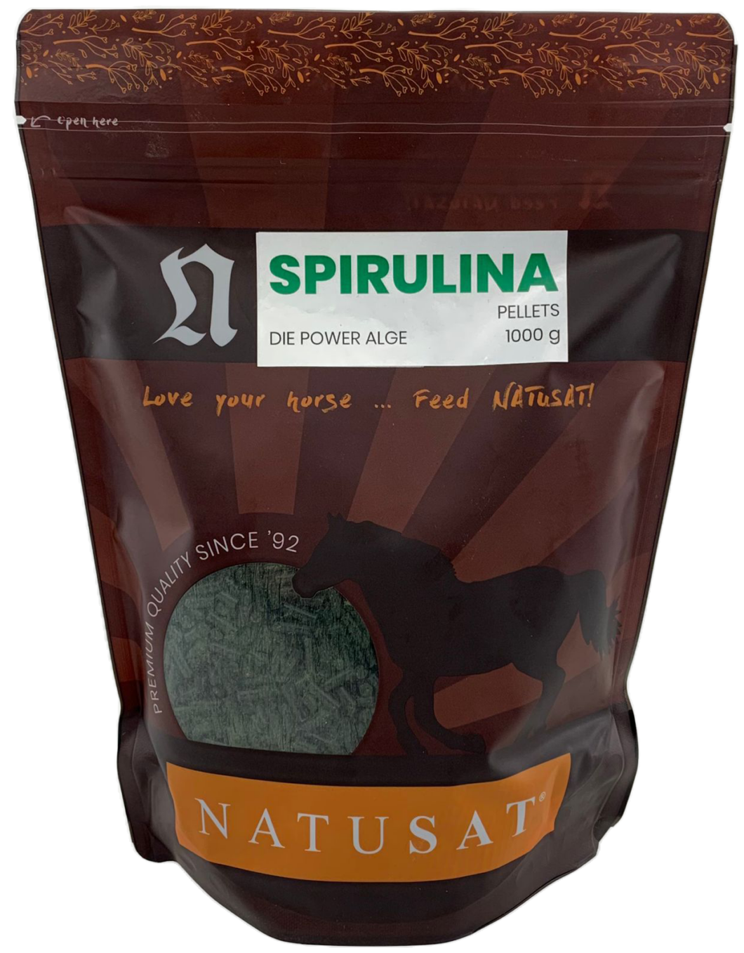 Spirulina platensis Mikroalge in Pelletform Natusat